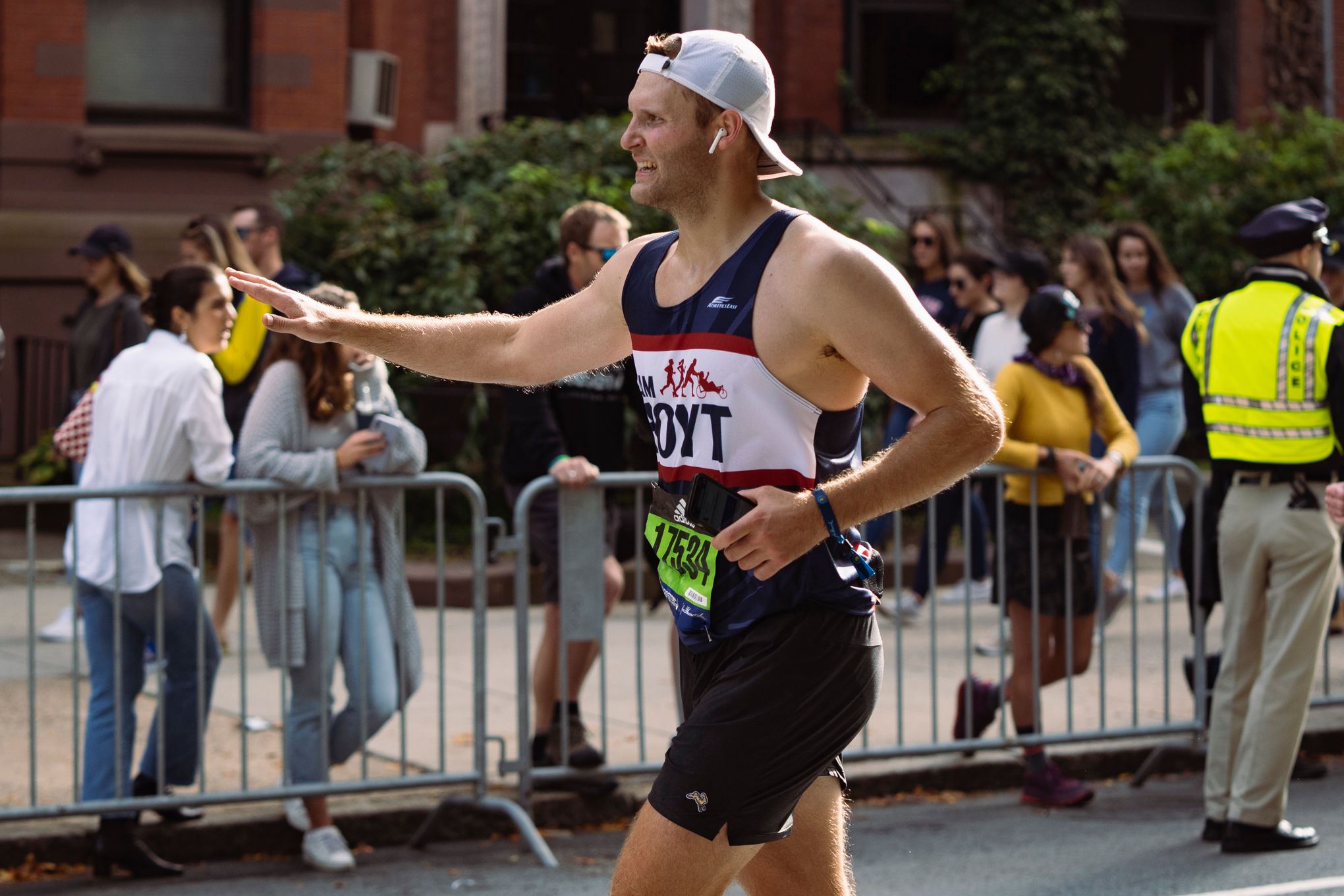 CharityTeams runner, Falmouth Road Race
